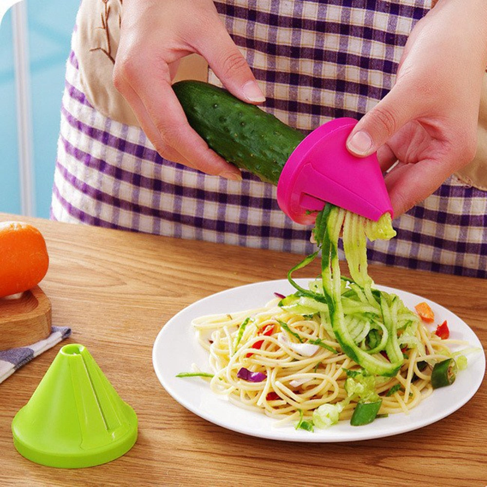 Blade Replaceable Vegetable Spiral Slicer Cutter Vegetable