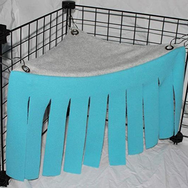 Corner Curtain Hideaway For Guinea Pigs - the-cavy-closet