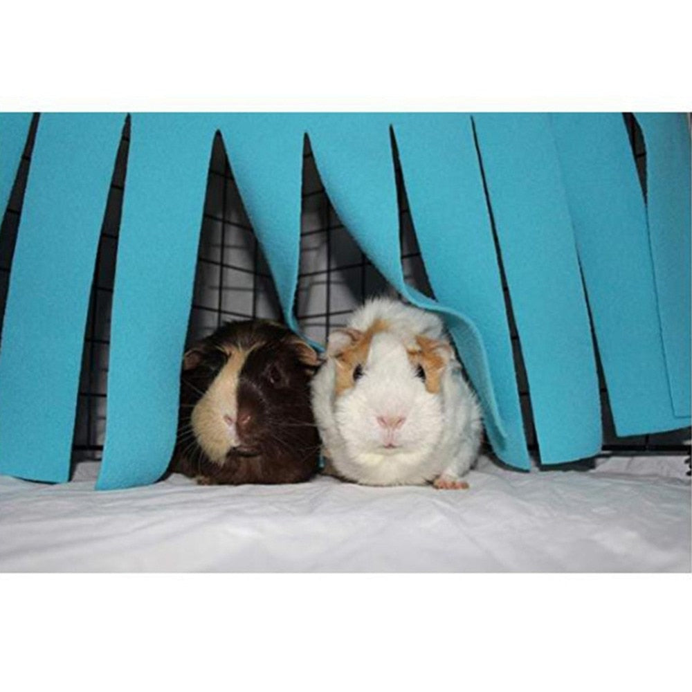 Corner Curtain Hideaway For Guinea Pigs - the-cavy-closet
